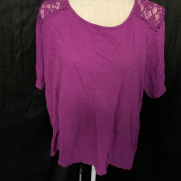 Derek Heart Plus 3X Purple Top - Picture 1 of 3